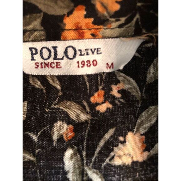 Polo Live black and orange ditzy floral shirt dress - Picture 8 of 12